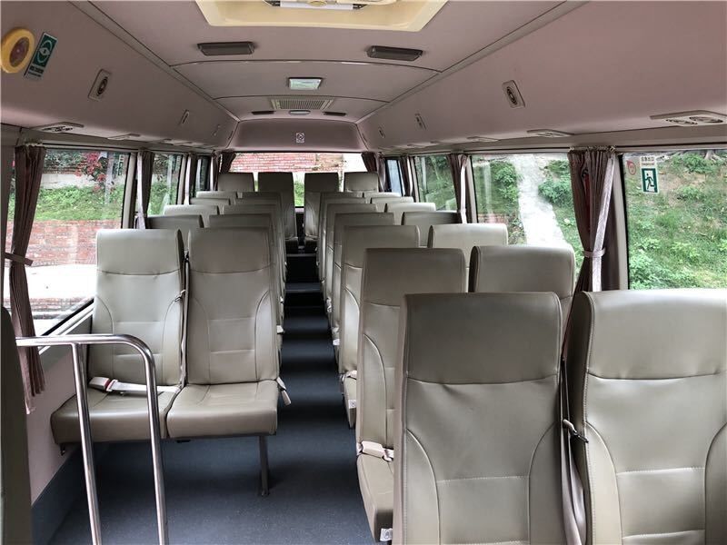 Max Speed 91-110 km/h Coaster Coach Bus with 8040x2160x2840 Dimensions L x W x H mm