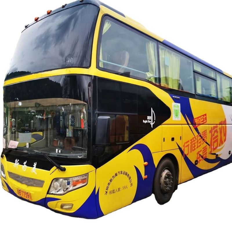 59 Seats Used Coach Bus 6126 with Rear Engine and Diesel Fuel Type at Affordable