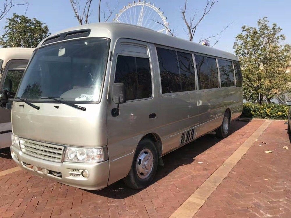 6990*2025*2600mm 120 Km/h Diesel Euro 3 Manual Coaster 30 Seats 7m Mini Used Coaster Bus