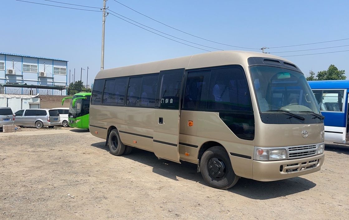 6990*2025*2600mm 120 Km/h Diesel Euro 3 Manual Coaster 30 Seats 7m Mini Used Coaster Bus
