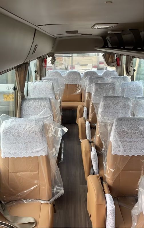 Good Condition 30 Seats Used Coaster Bus with Diesel Fuel Type Manual Transmission