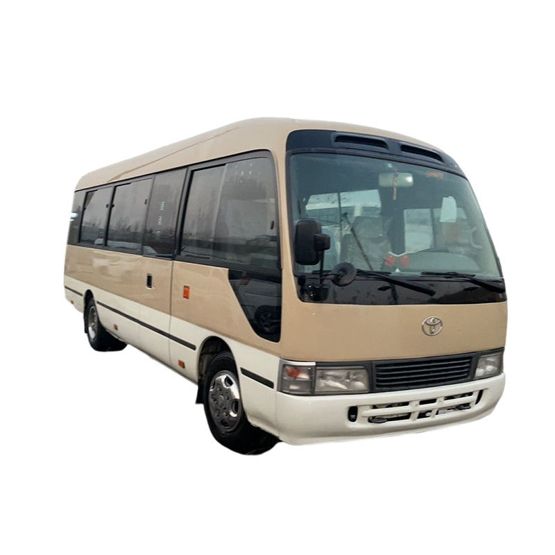 Manual Transmission Toyo Ta Diesel 19-30 Seats Coaster Bus with Gas / Petrol Fuel Type