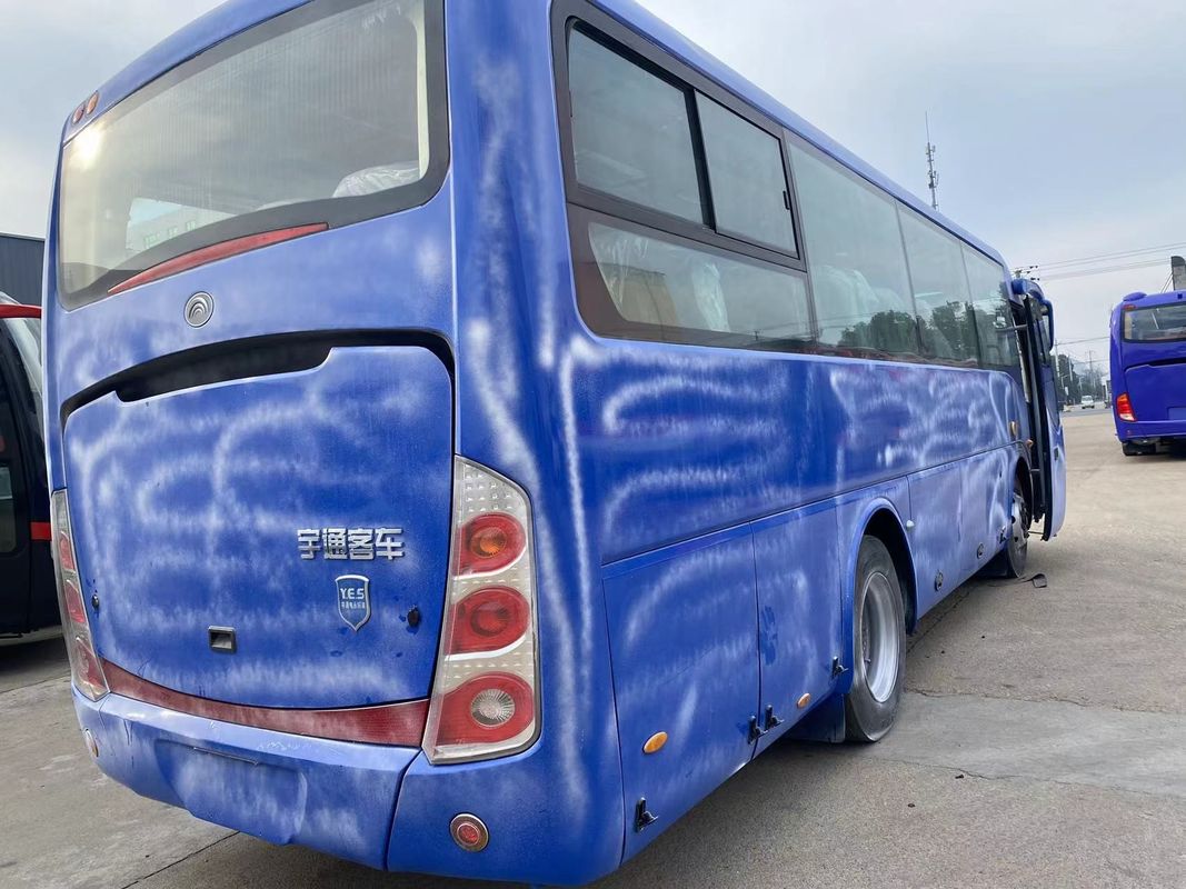 35 Seats Tour Bus Coach Luxury Used Mini Passenger Bus Power Steering Deisel Fuel