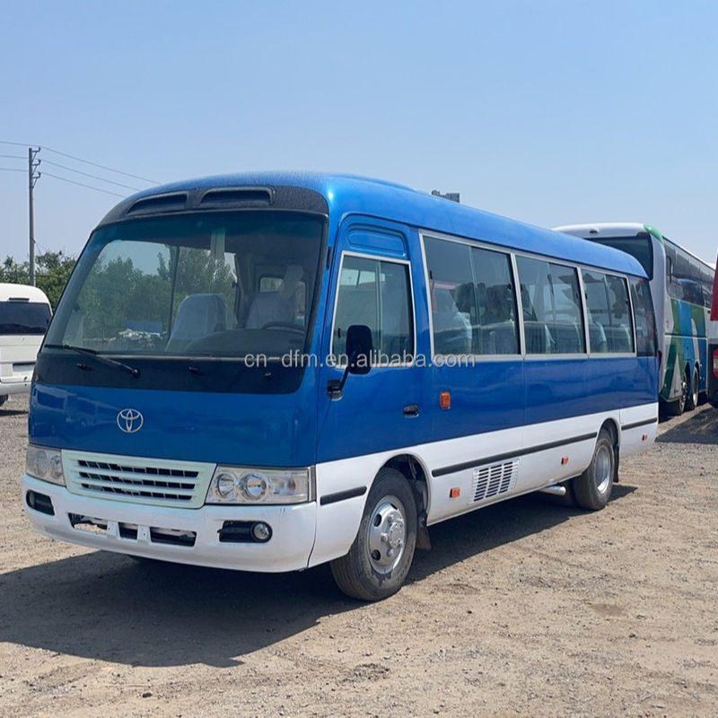 16-30 Seats Used Toyota Coaster Bus with Euro 3 Emission Standard Good Condition