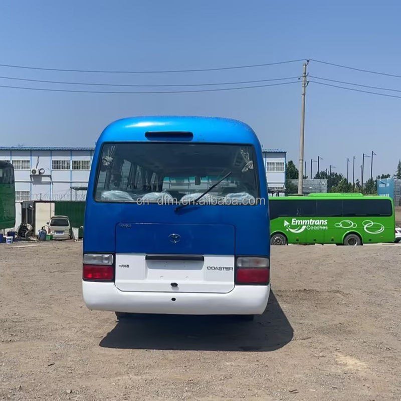 16-30 Seats Used Toyota Coaster Bus with Euro 3 Emission Standard Good Condition