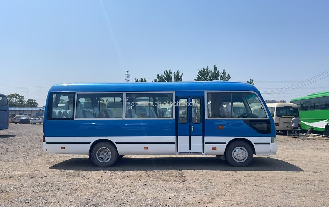 16-30 Seats Used Toyota Coaster Bus with Euro 3 Emission Standard Good Condition
