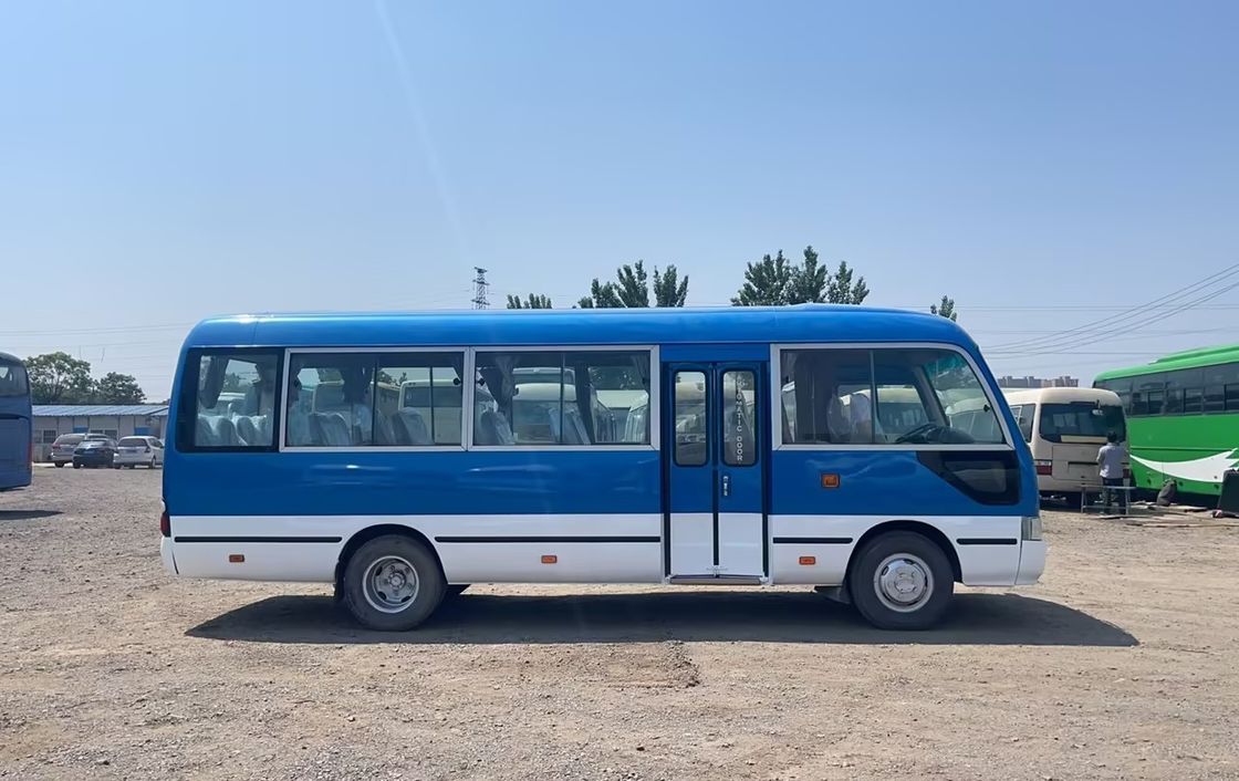 30 Seats Diesel/Gasoline Coaster with LHD Steering Position and Euro 3 Emission Standard