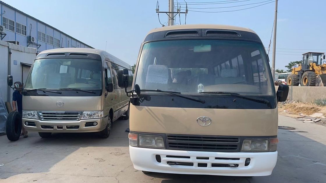 V6 4.0 6GR 2.7L VVT-I Engine Used Coaster Bus with 30 Seats in Excellent Condition