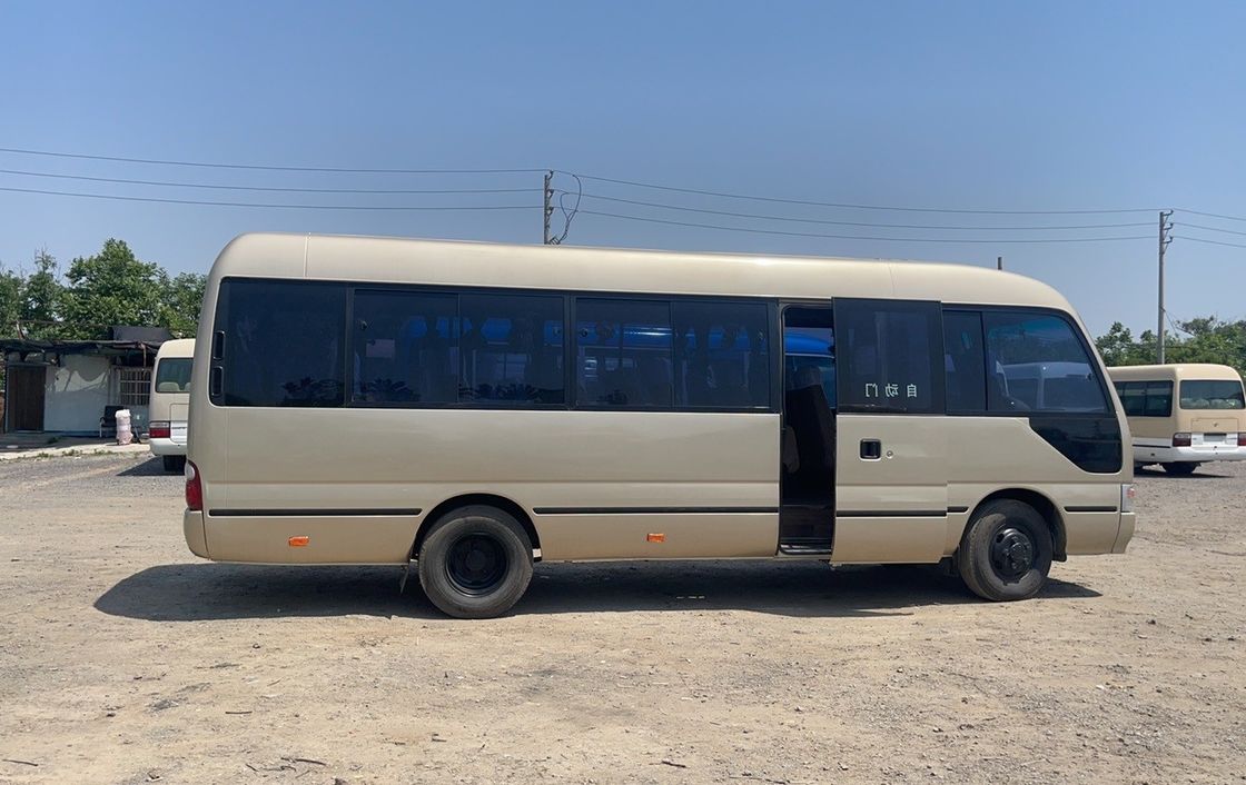Used Toyota Coaster 2020 Diesel LHD Bus Euro 3 Emission Standard 9.00R20 Tire 25 Seater