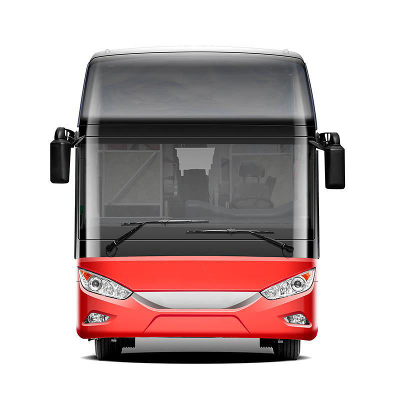 Rear Axle 13T/Drum Brake Luxury 50 60 Seater Passenger Bus with 6080mm Wheelbase