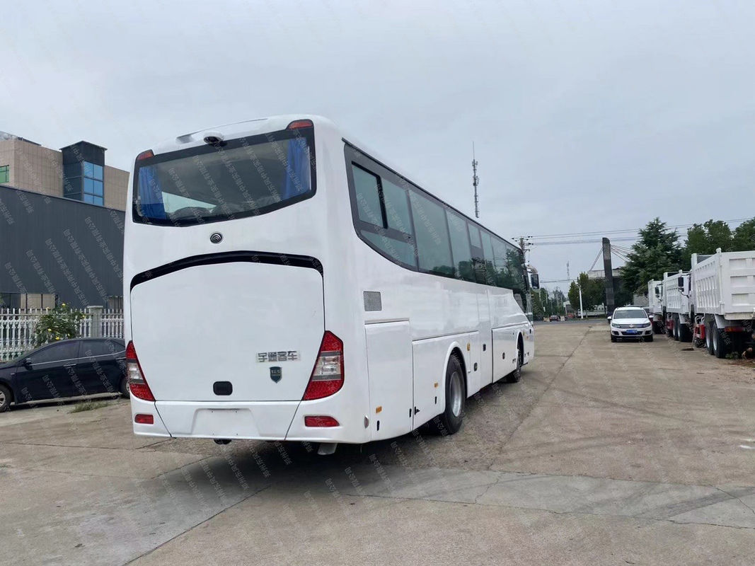 65 Seats LHD Passenger Bus Good Condition Deisel Fuel Used White Coach Buses at Affordable