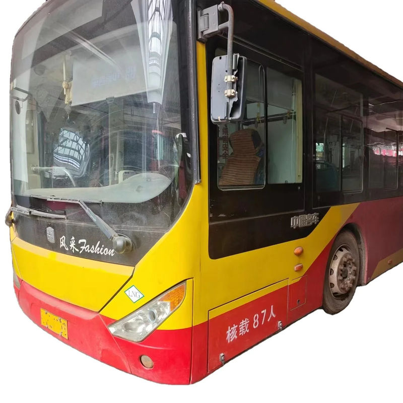 Used CNG Bus 12m 87 Passenger Seats with Non-Independent To-Mounted Air Conditioner