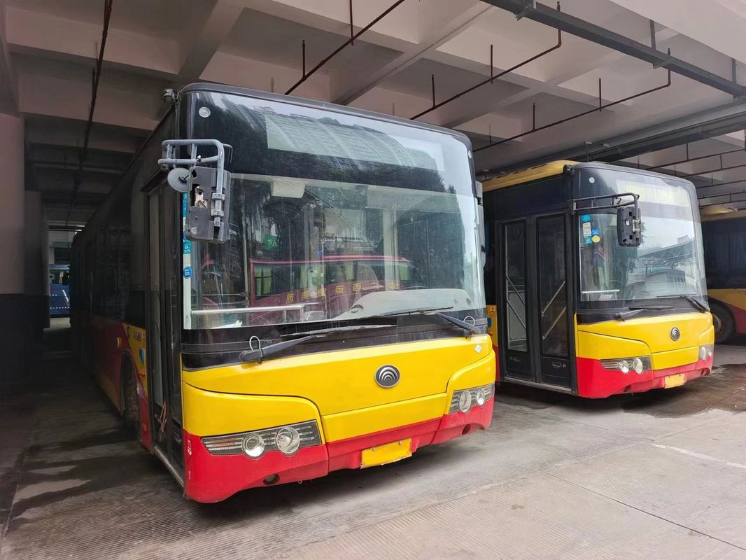 Used CNG Bus 12m 87 Passenger Seats with Non-Independent To-Mounted Air Conditioner