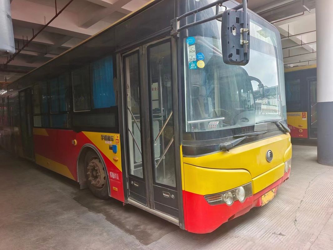 Used CNG Bus 12m 87 Passenger Seats with Non-Independent To-Mounted Air Conditioner