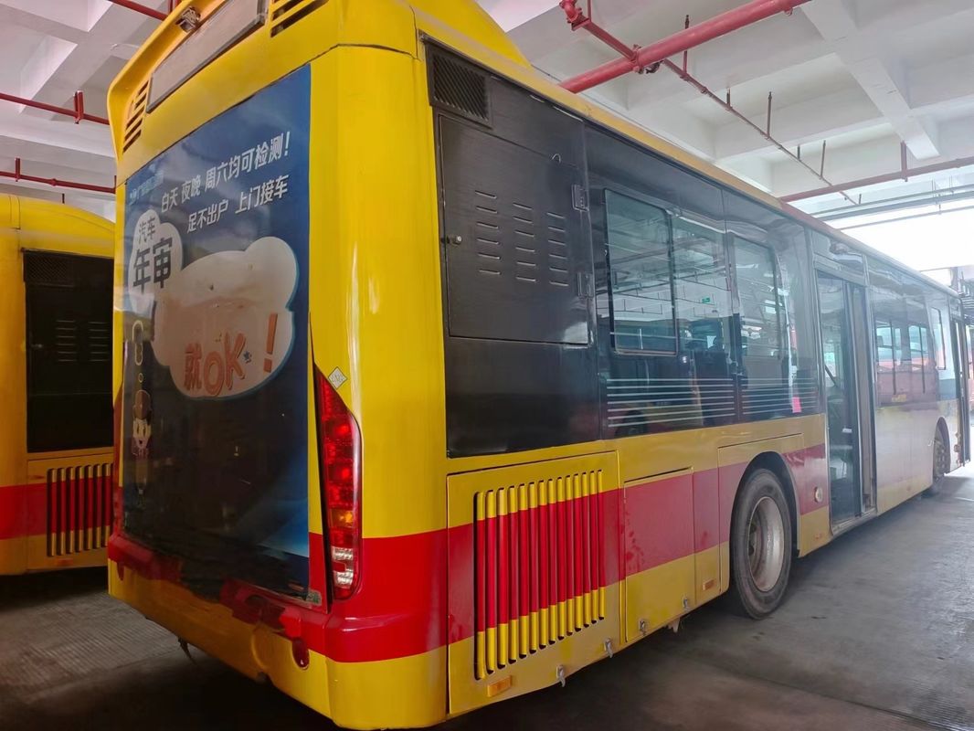 Used CNG Bus 12m 87 Passenger Seats with Non-Independent To-Mounted Air Conditioner