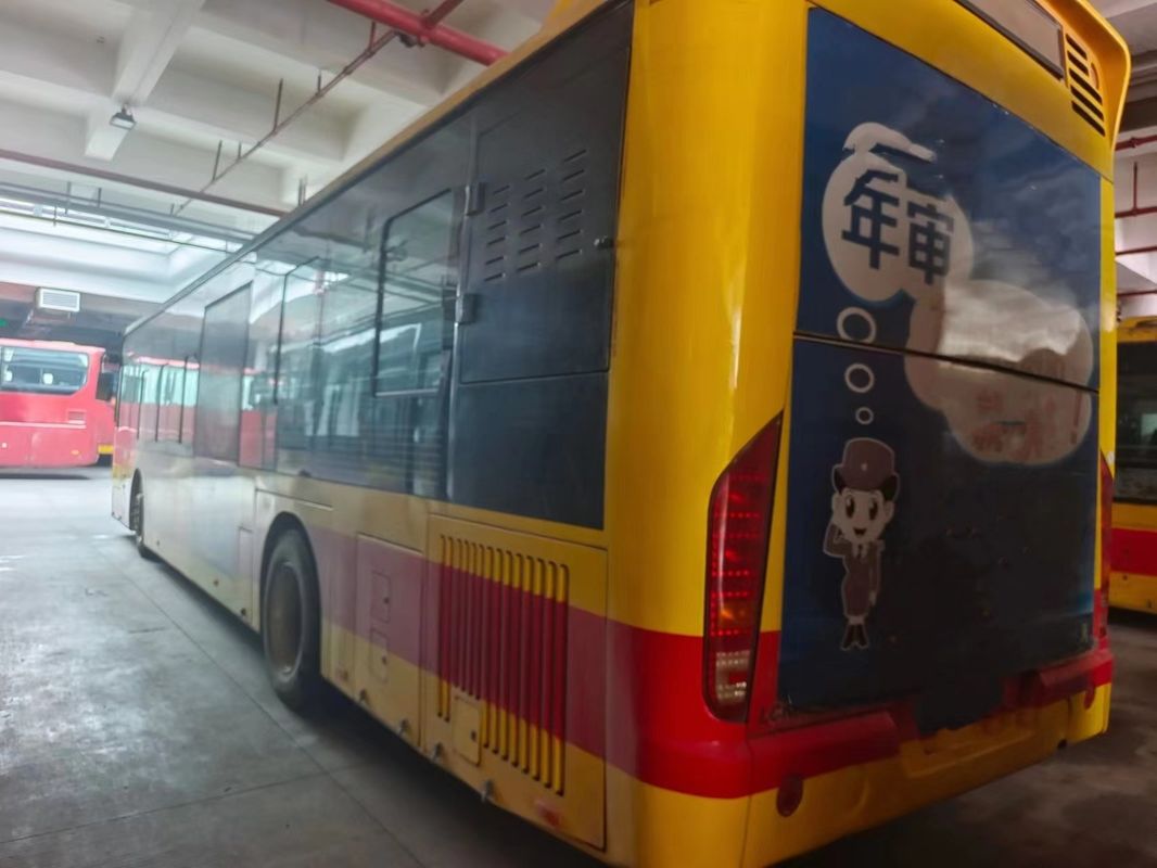 Used CNG Bus 12m 87 Passenger Seats with Non-Independent To-Mounted Air Conditioner