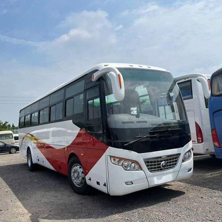 Right Hand Drive Used Coach Bus Diesel Luxury Bus with Power Steering 5.5T/11T Axles