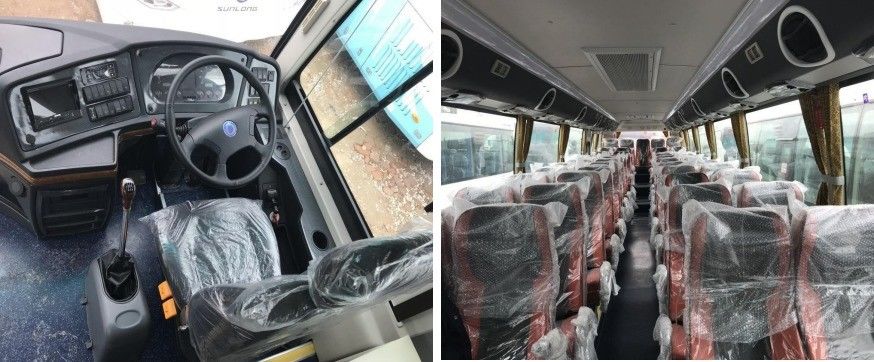 Manual Transmission 45 1 1 Tour Passenger RHD Coach Bus with L*W*H 11990*2450*3580mm