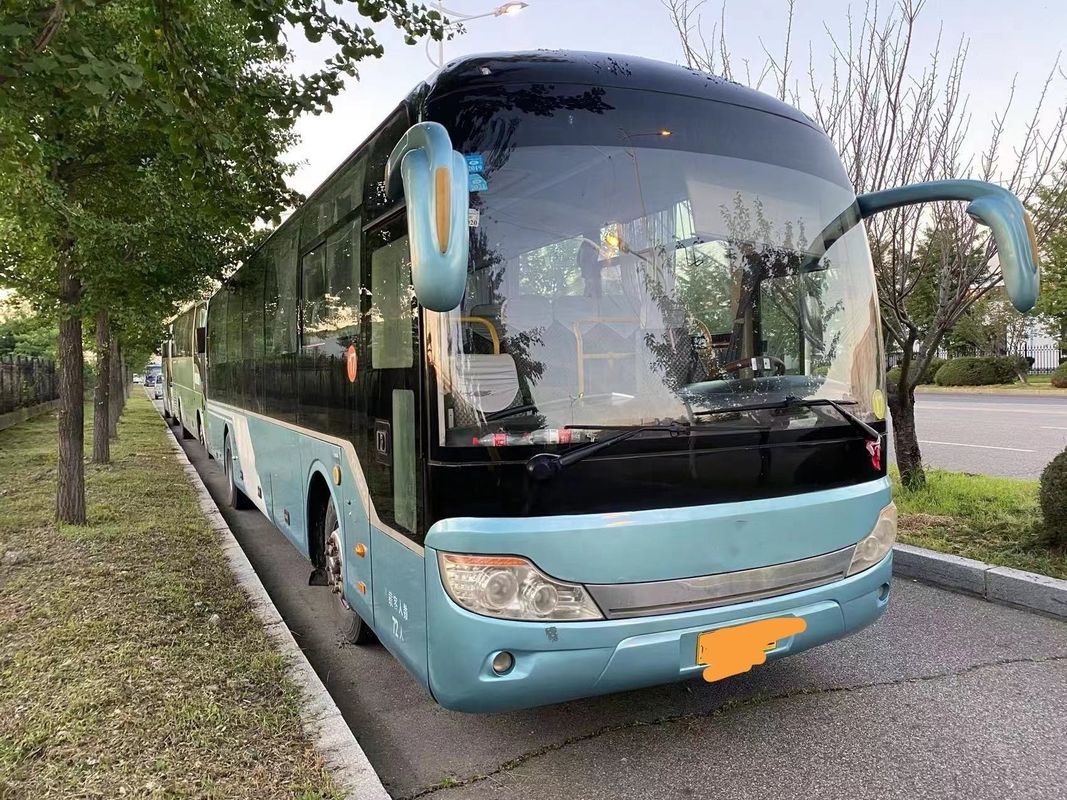 Left Drive Used Coach Bus with Yuchai Engine and Manual Transmission in Good Condition