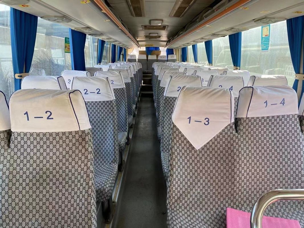 Left Drive Used Coach Bus with Yuchai Engine and Manual Transmission in Good Condition