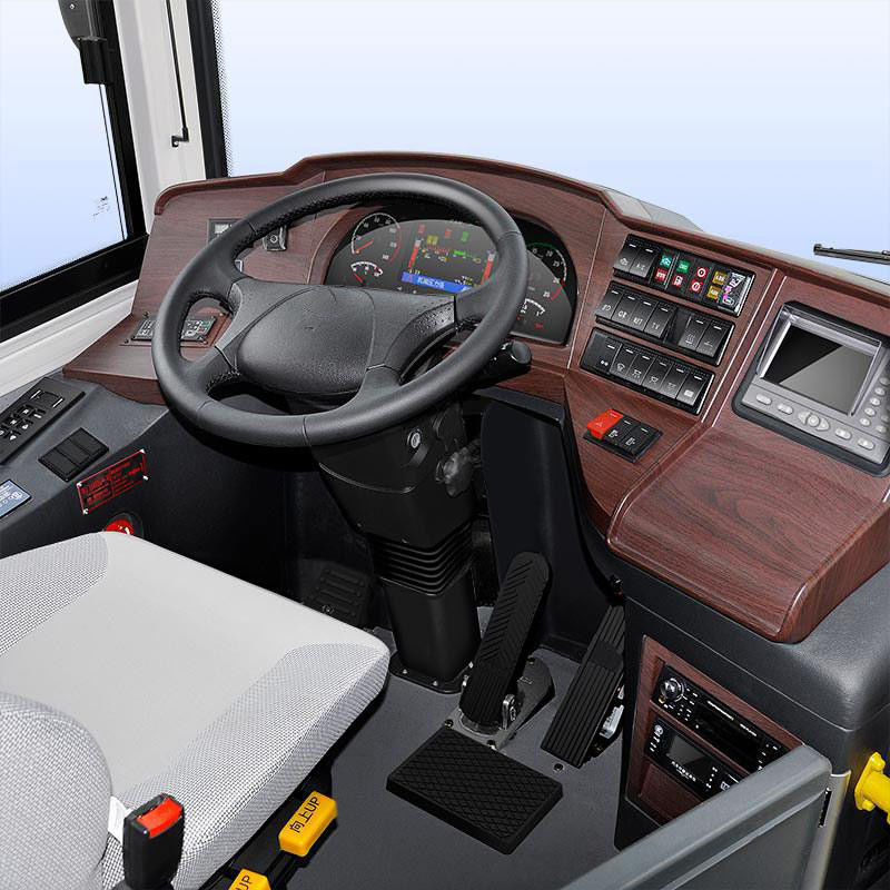 Monocoque Luxury Coach Bus Automatic Transmission Type for Your Customer Requirements