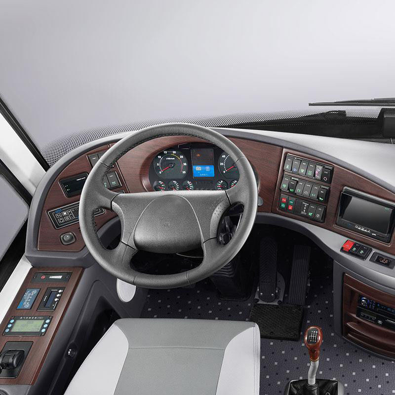 10m Luxury Tourist Coach Bus with YC6L260-30 Diesel Engine and Max Speed up to 100km/h