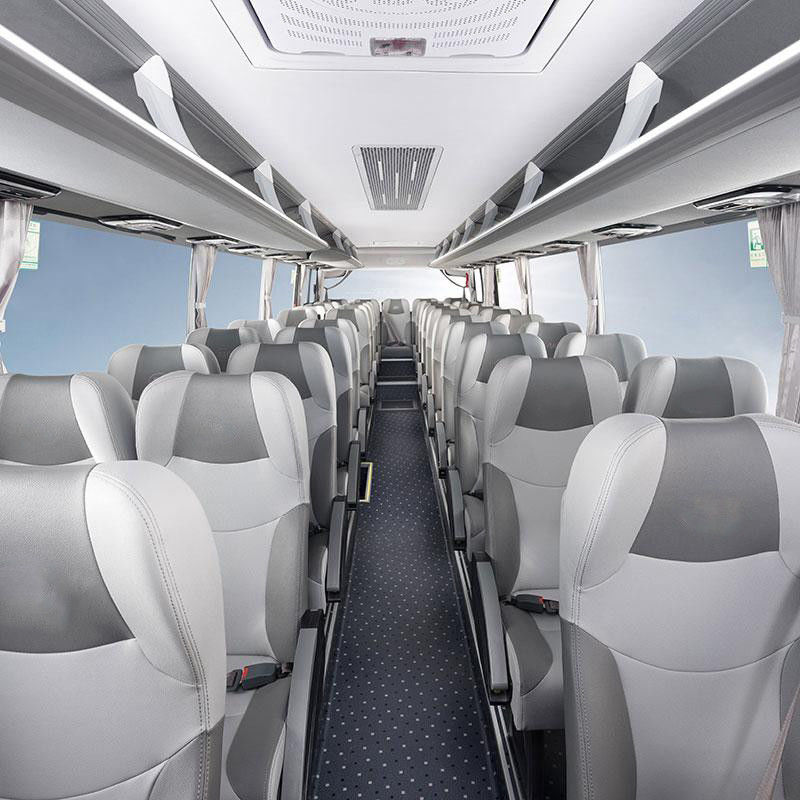 10m Luxury Tourist Coach Bus with YC6L260-30 Diesel Engine and Max Speed up to 100km/h