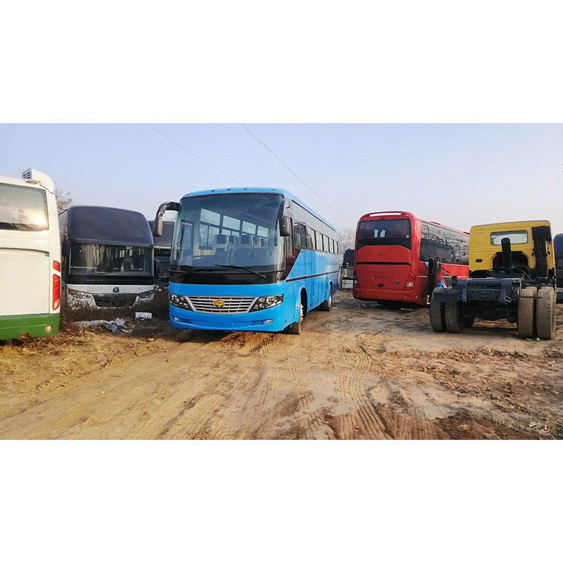Used Cng Diesel Left Hand Drive Blue 12m Coach Buses 31-50 Seats and 2340mm Rear Overhang