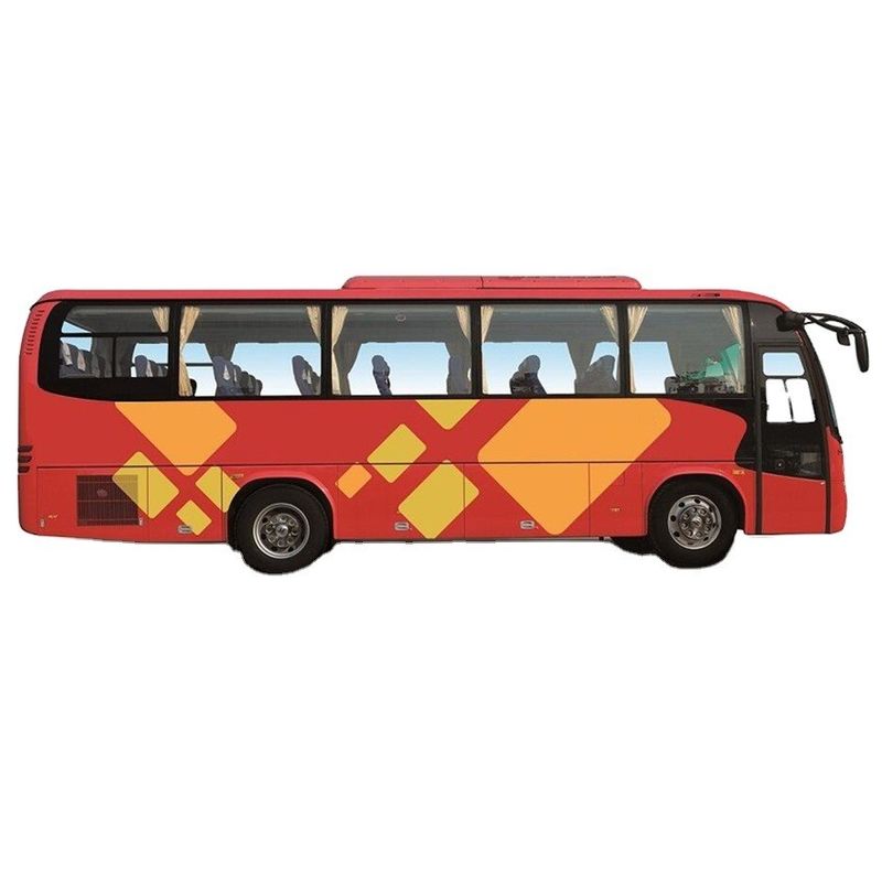Luxury 32 Seats Higer Bus Diesel Red Used Coach Bus In Dubai 6.494L Displacement Good
