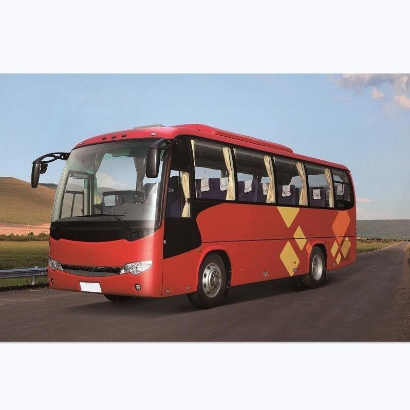 Luxury 32 Seats Higer Bus Diesel Red Used Coach Bus In Dubai 6.494L Displacement Good