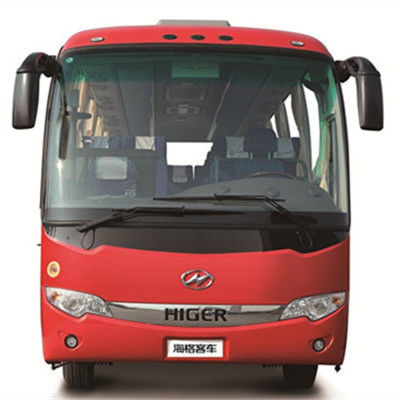 Luxury 32 Seats Higer Bus Diesel Red Used Coach Bus In Dubai 6.494L Displacement Good