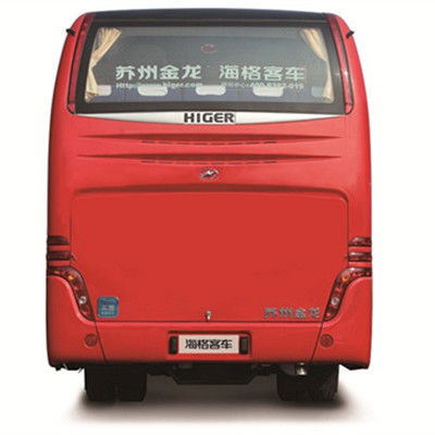 Luxury 32 Seats Higer Bus Diesel Red Used Coach Bus In Dubai 6.494L Displacement Good