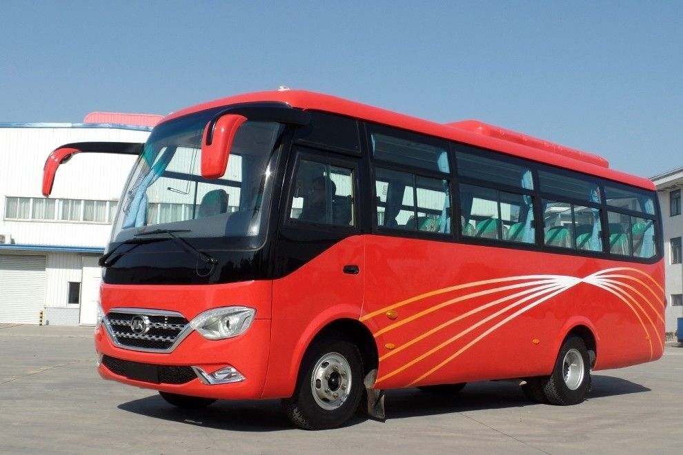 Luxury 25-30 Seats Tourist CNG Coach Bus with Manual Transmission and Diesel Fuel