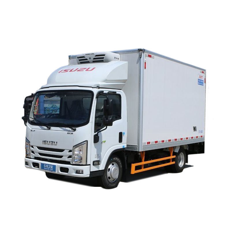 3360mm Wheelbase Isuzu 10 Ton Box Refrigerator Truck For Vegetable And Meat Transportation