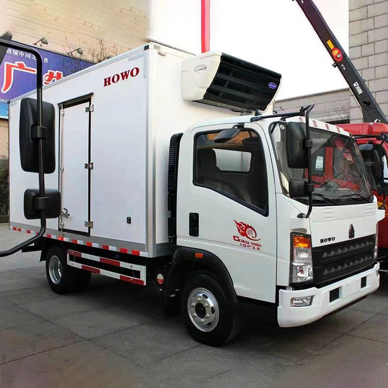 Custom's Requirement 130hp 4x2 Refrigerated Truck For Ice Cream Delivery And Food Cooling