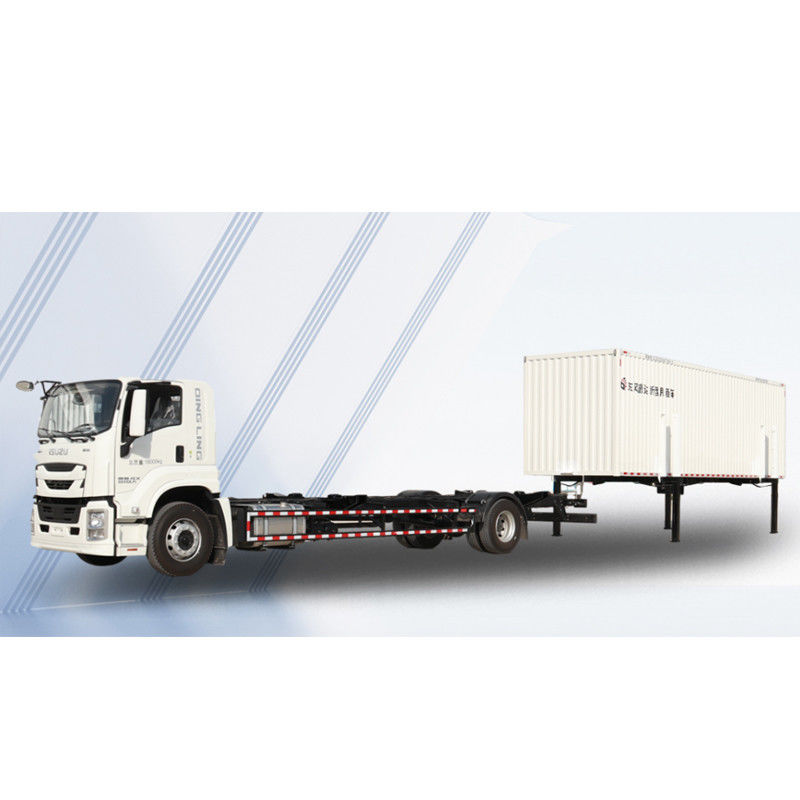 Isuzu 4*2 Container Cargo Van Box Truck Swap Body Detachable Body Trucks And 150 250hp