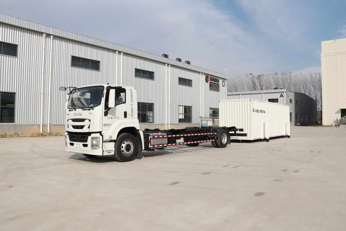 Customization Isuzu 4*2 204hp 9.6m 59cbm Detachable Swap Body Van Cargo Truck