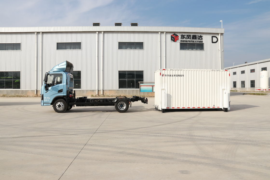 Detachable Body Electric Dry Van Cargo Truck for Single Row Seat and Hydraulic Outriggers