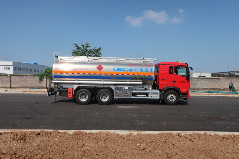 CIMC LINYU 6*4 24m3 Aluminum Alloy Tanker Truck for Flammable Liquid Fuel Transport
