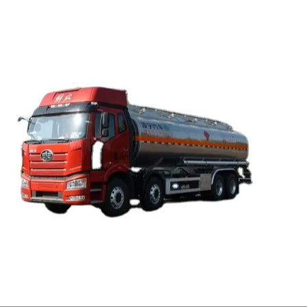 CIMC LINYU FAW 8*4 31 Cub Aluminum Alloy Diesel Tanker Truck Petrol Fuel Transport Truck