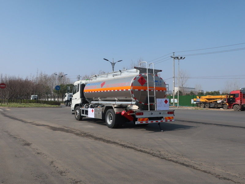 15m3 CIMC LINYU Dongfeng Oil Tanker Truck Aluminum Alloy Liquid Fuel Transport Vehicle