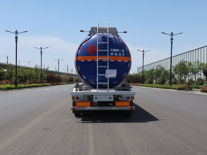 Insulation 45.5m3 3 Axles Flammable Liquid Semi Trailer for Liquid Transport Vehicle