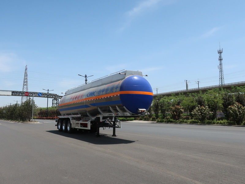 Insulation 45.5m3 3 Axles Flammable Liquid Semi Trailer for Liquid Transport Vehicle