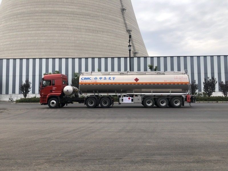 3 Axle 44m3 Liquid Petrol Aviation Kerosene Jet Fuel Transport Semi Trailer Tanker