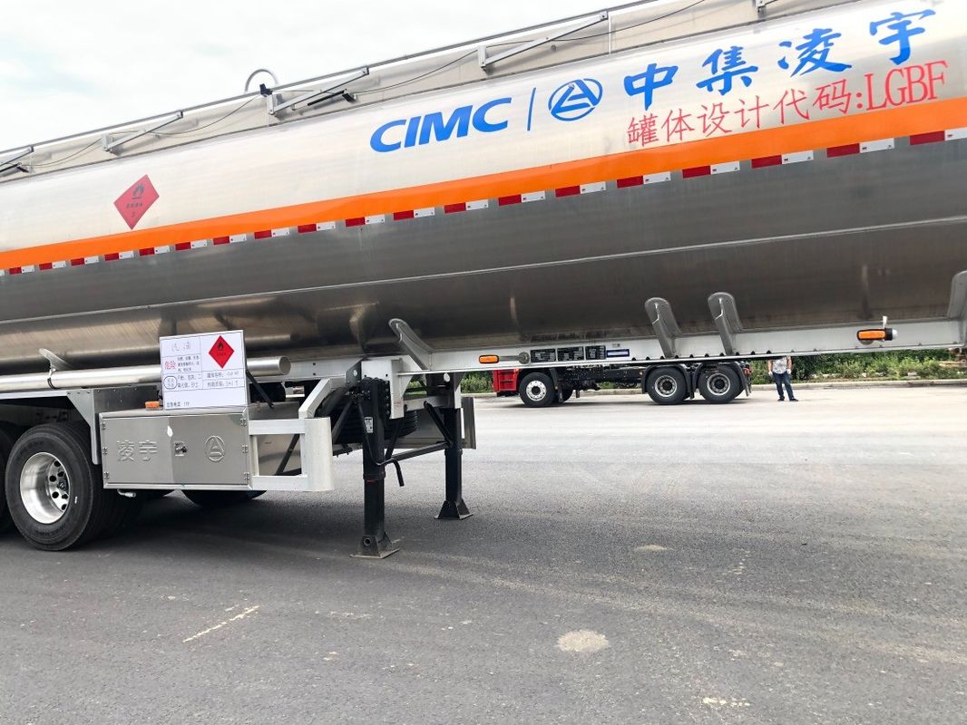 Aluminum Alloy Diesel Tanker for Africa 44m3 Liquid Diesel Semi-Trailer Petrol Fuel