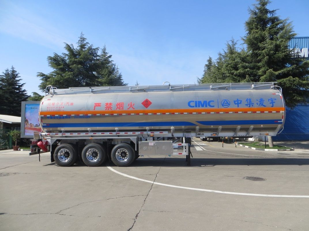 46000 Lite Oil Gasoline Semi-Trailer Fuel Tanker Transport Truck Trailer by CIMC LINYU