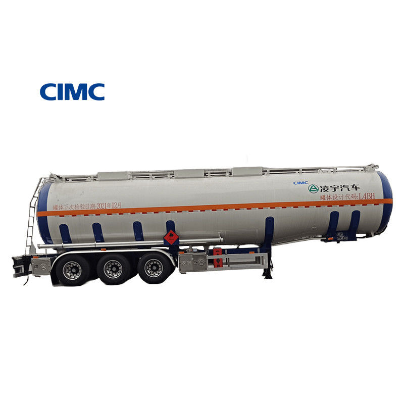 CIMC LINYU 48000 50000Liter Fuel Tank Trailer 3 Axle 48m3 Aluminum Alloy Semi Trailer