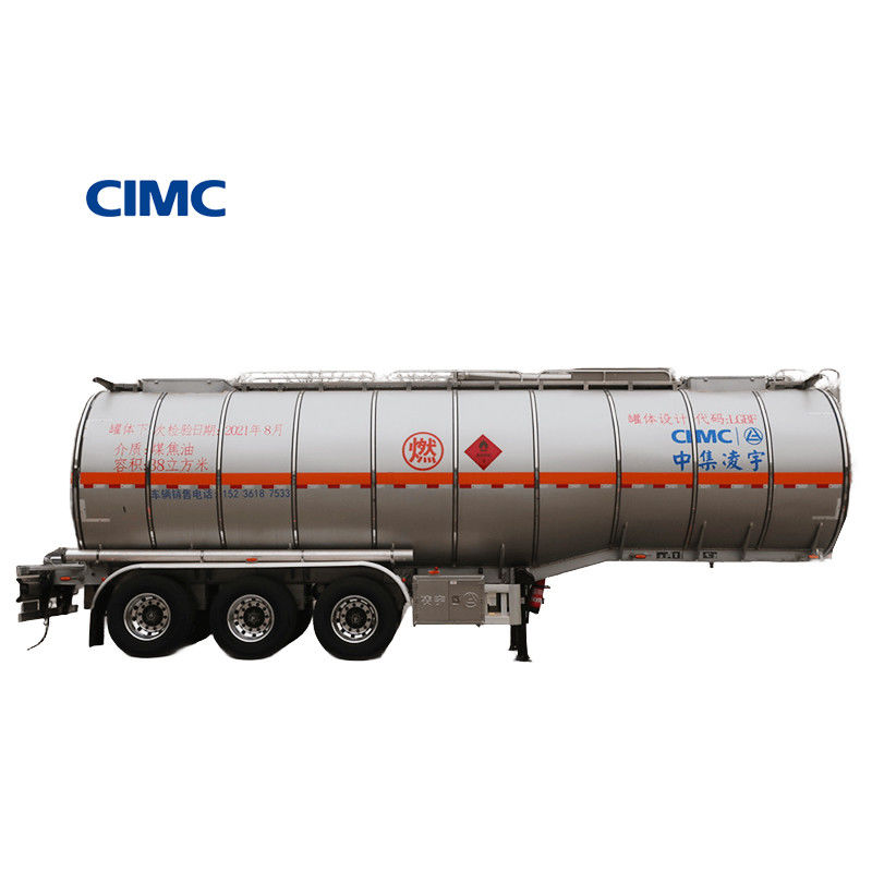 46000 Liter Stainless Steel Crude Oil Fuel Tanker Semi Trailer for Truck Distribution