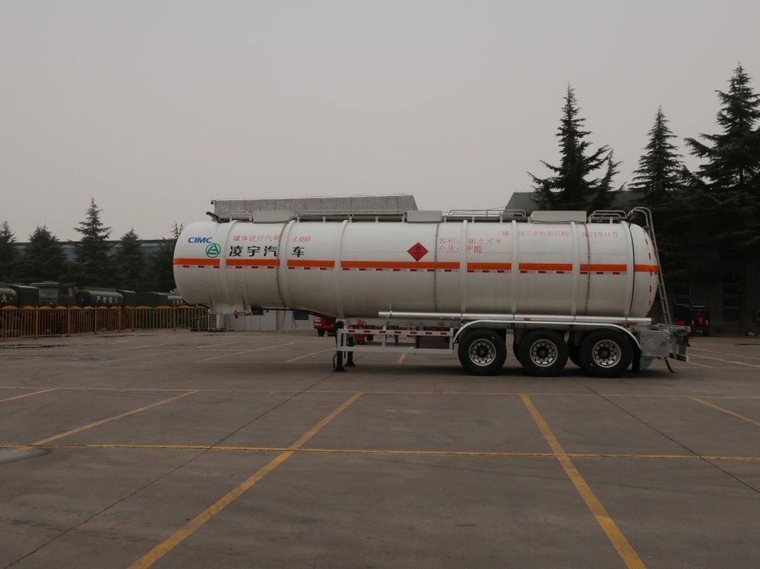 46000 Liter Stainless Steel Crude Oil Fuel Tanker Semi Trailer for Truck Distribution