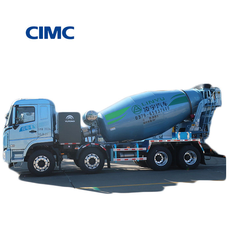 13000 kg Electric 8x4 12cbm Big Mobile Concrete Cement Mixer Truck for by CIMC LINYU